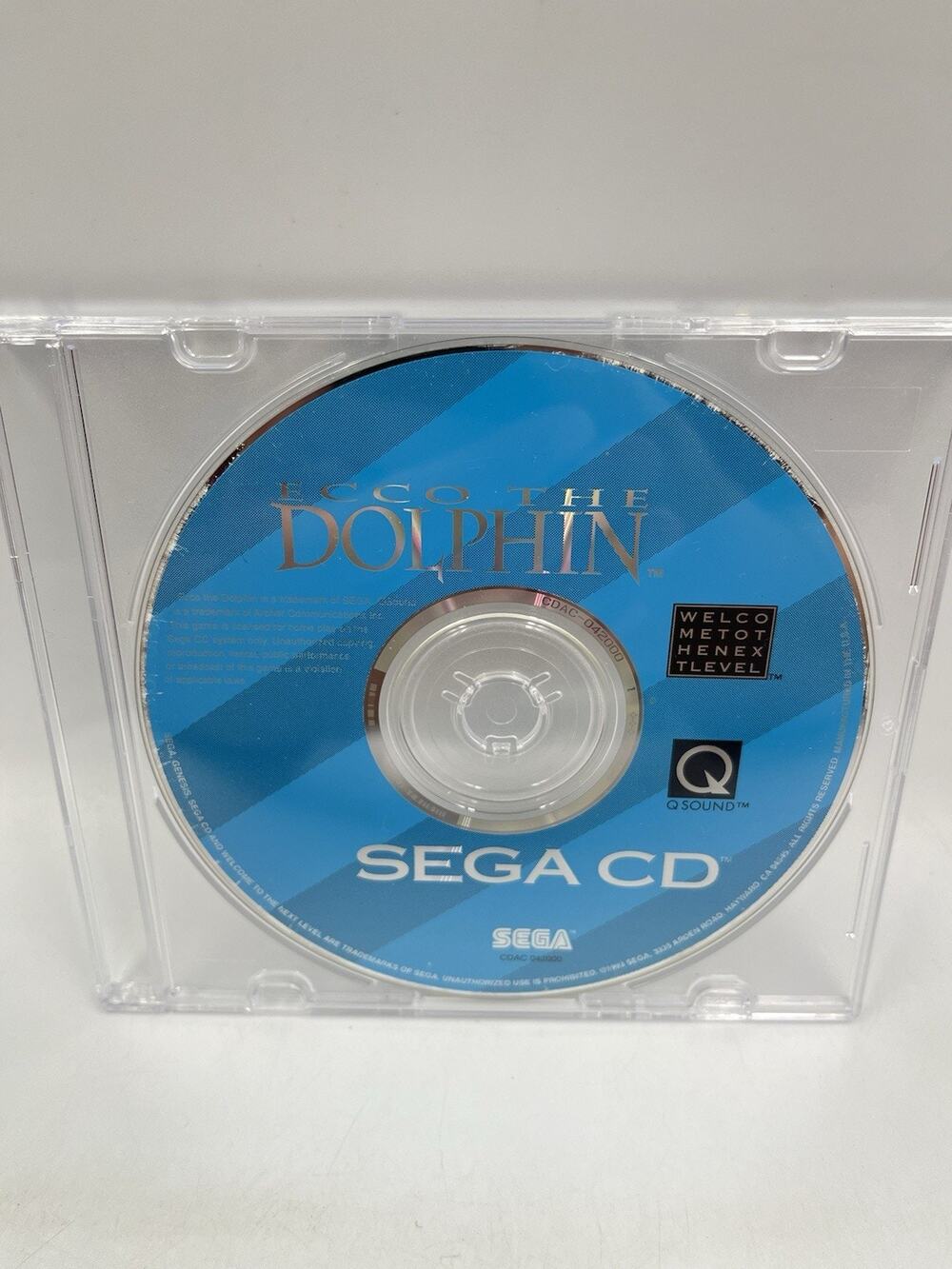 ECCO THE DOLPHIN - Sega Genesis CD, Tested/Working